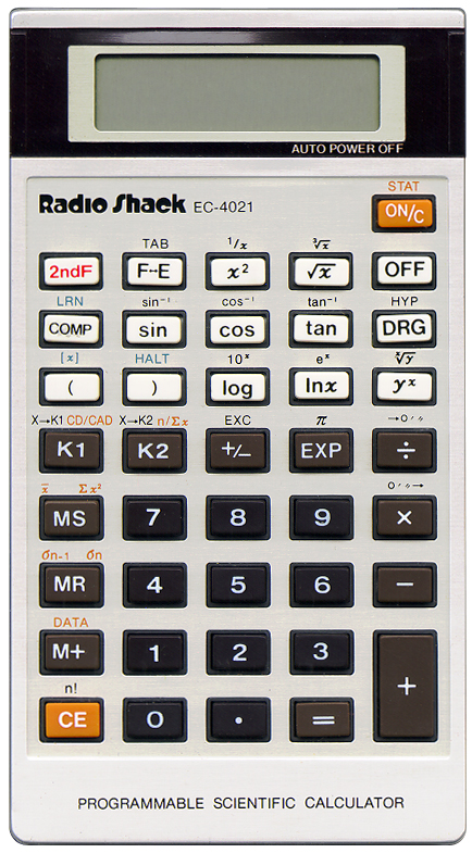 RadioShack EC-4028 Engineering Scientific Calculator Owner's Pocket Manual 5F B4 