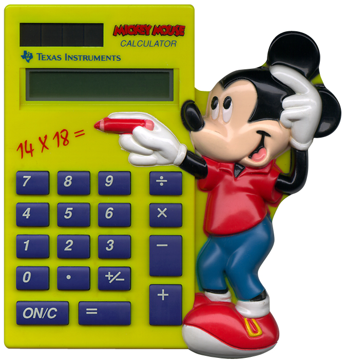 Mickey Mouse calculator picture