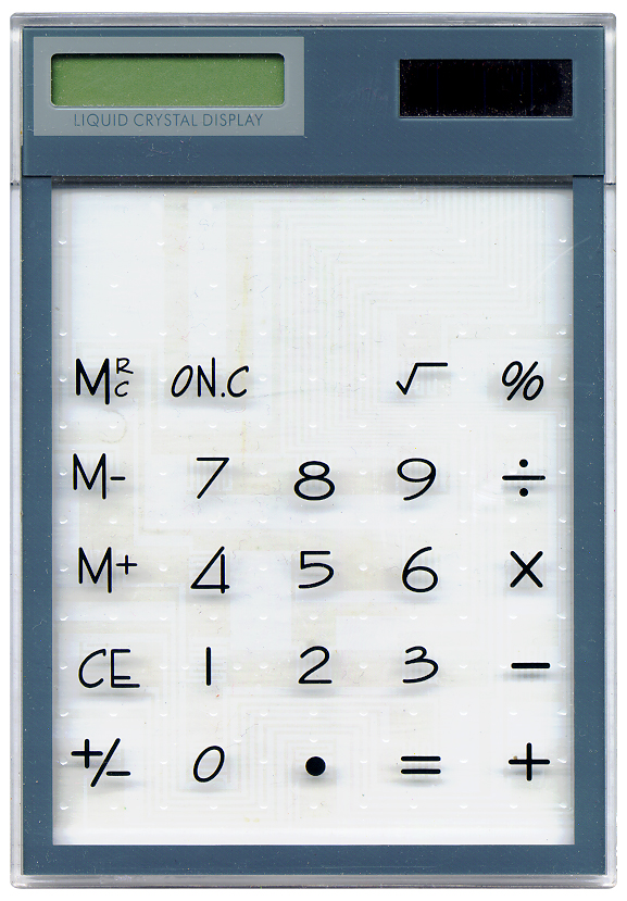 Transparent calculator picture